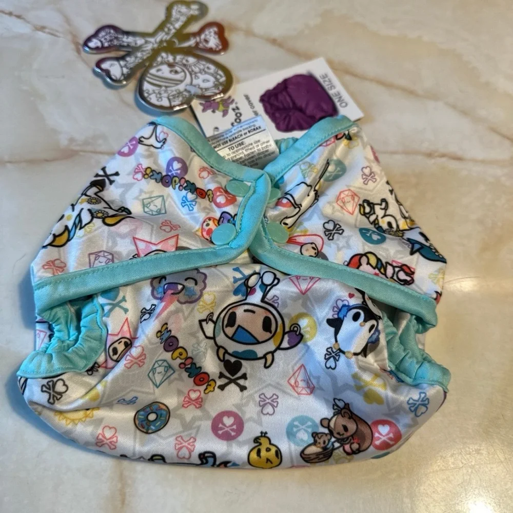 NWT Tokidoki Rumparooz Cloth Diaper Cover One Size